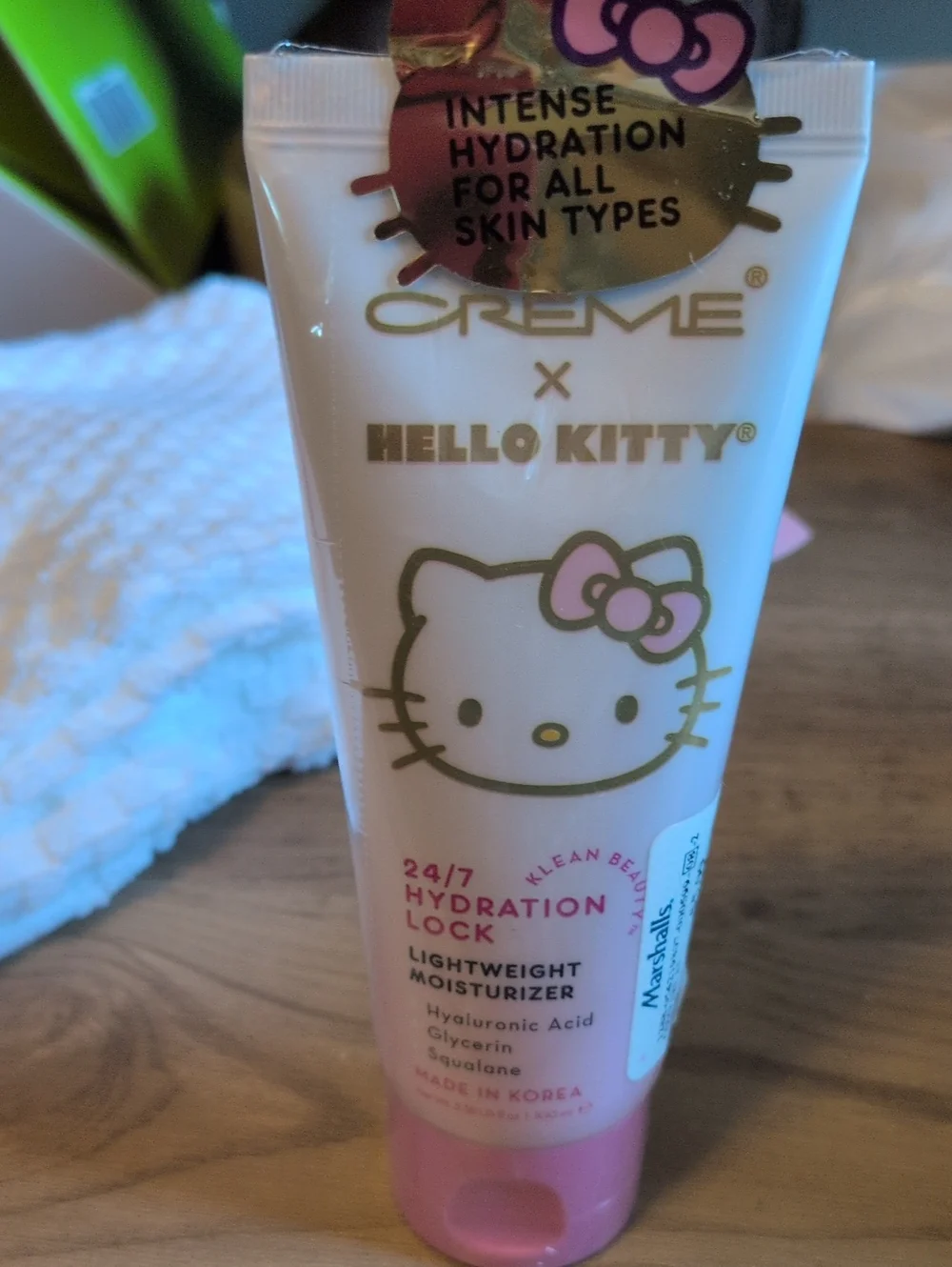 Hello Kitty Pink & Gold Kids Lightweight Moisturizer Made In Korea
